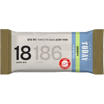 טודיי חטיף חלבון קריספי בטעם וניל קראנץ׳ 51 גרם