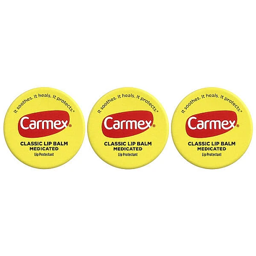 קרמקס מארז שפתונים טיפוליים לשפתיים יבשות וסדוקות להקלה יומיומית 3 יח 7.5 גרם כל אחד - Carmex