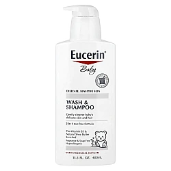 שמפו וקצף רחצה לתינוק ללא בישום 400 מ״ל - Eucerin