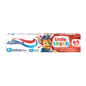 אקווה פרש משחת שיניים Little Teeth לגילאי 0 עד 5 שנים 50 מ״ל - מבית Aquafresh