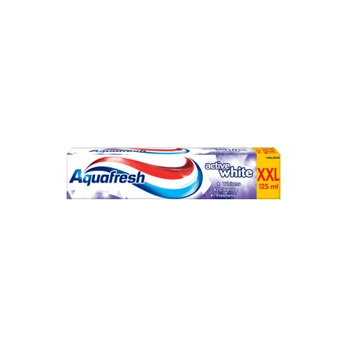 אקווה פרש משחת שיניים מלבינה Active White XXL 125 מ״ל - מבית Aquafresh