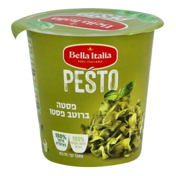 בלה איטליה מנת פסטה טאליאטלה ברוטב פסטו 55 גרם - Bella Italia