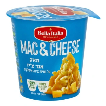 בלה איטליה מנת פסטה מאק אנד צ׳יז 55 גרם - Bella Italia