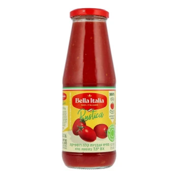 בלה איטליה מחית עגבניות רוסטיקה - Bella Italia במשקל 680 גרם