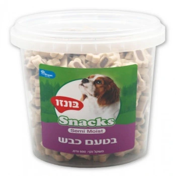 בונזו חטיפים רכים לכלב בטעם כבש 500 גרם