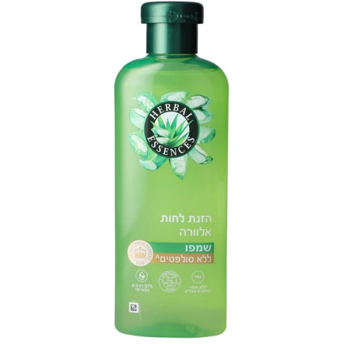 הרבל אסנס שמפו אלוורה ללא סולפטים 350 מ״ל