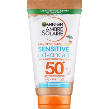 גרנייה קרם הגנה לילדים אמבר סולאר סנסיטיב ⁦SPF50+ 50⁩ מ״ל