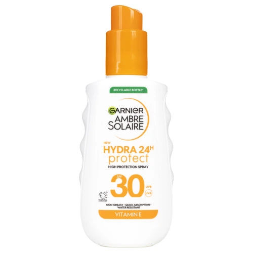 גרנייה תרסיס הגנה במשאבה אמבר סולאר הידרה ⁦SPF30 150⁩ מ״ל