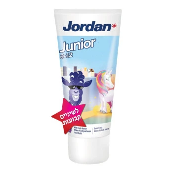 JUNIOR משחת שיניים לילדים לשיניים קבועות 6-12 שנים - מבית ג'ורדן