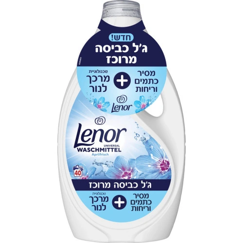 לנור ג'ל כביסה מרוכז ניחוח פריחת האביב 1.8 ליטר - מבית Lenor