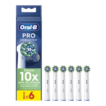 PRO CROSS ACTION ראשים למברשת חשמלית - מבית Oral B