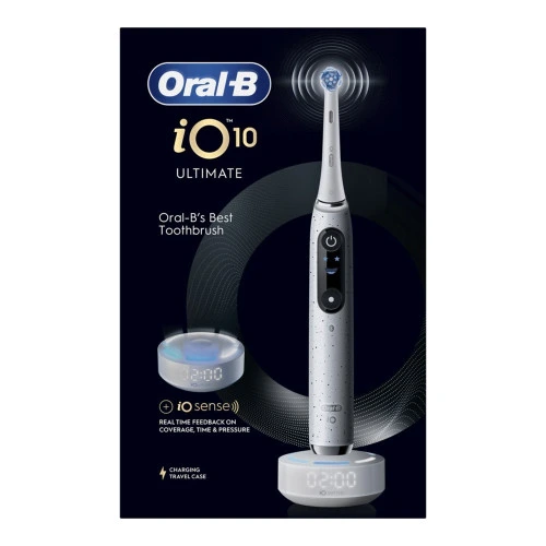 iO10 מברשת שיניים חשמלית - לבן - מבית Oral B
