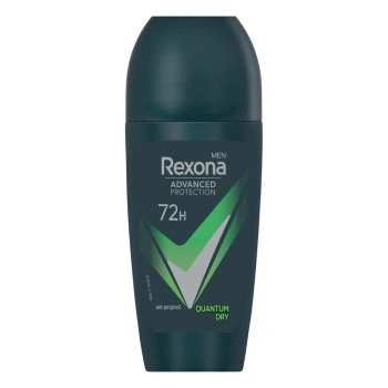 דאודורנט רול און קוואנטום לגבר - מבית REXONA בנפח 50 מ״ל