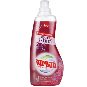 סנו ג'ל כביסה מרוכז 2X בניחוח סופט סילק - 1.5 ליטר