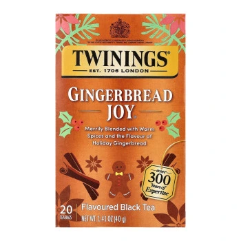 טווינינגס תה שחור Gingerbread Joy 20 שקיקים - מבית Twinings