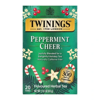 טווינינגס חליטת מנטה Peppermint Cheer 20 שקיקים - מבית Twinings