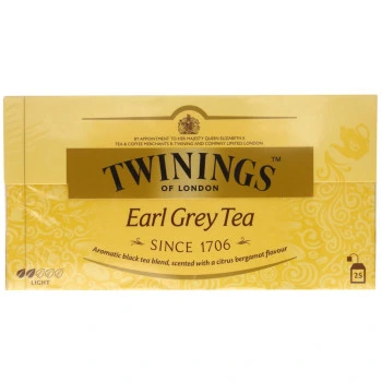 תה ארל גריי טווינינגס 25 שקיקים - מבית Twinings
