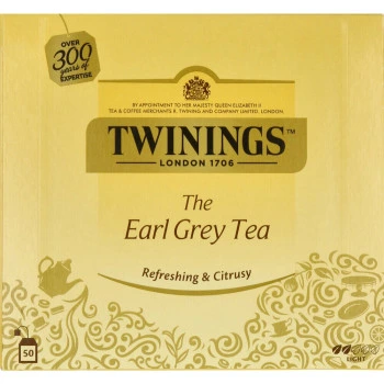 תה ארל גריי טווינינגס 50 שקיקים - מבית Twinings