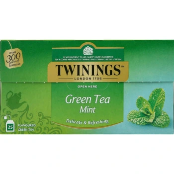 תה ירוק מנטה טווינינגס 25 שקיקים - מבית Twinings