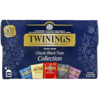 מארז תה שחור 5 סוגים טווינינגס 20 שקיקים - מבית Twinings