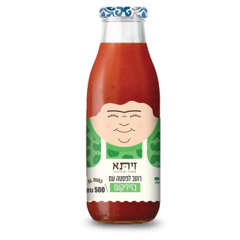 זיתא רוטב לפסטה עם בזיליקום 500 גרם - Zeta
