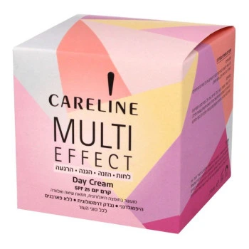 קרליין MULTI EFFECT קרם לחות יום SPF25 לכל סוגי העור 50 מ"ל - מבית CARELINE