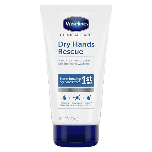 וזלין Clinical Care טיפול קליני בידיים יבשות ללא בישום 150 מ“ל  - מבית VASELINE