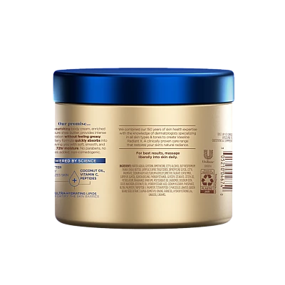 וזלין RadiantX קרם גוף להזנה עמוקה 283 גרם - מבית VASELINE