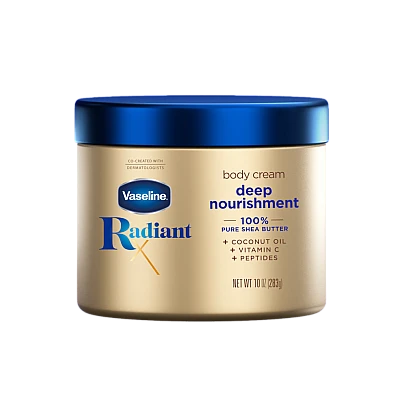 וזלין RadiantX קרם גוף להזנה עמוקה 283 גרם - מבית VASELINE