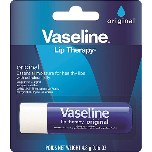 וזלין שפתון לשפתיים יבשות אורגינל למניעת יובש ללא ריח 5 גרם - מבית VASELINE