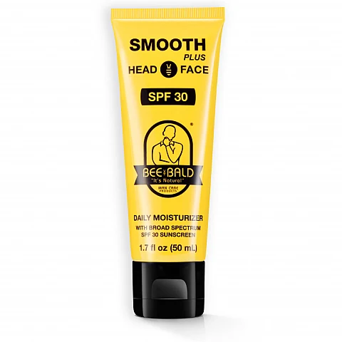 Smooth Plus קרם לחות SPF 30 יומי לראש ולפנים גבר ‏50 מ“ל - Bee Bald
