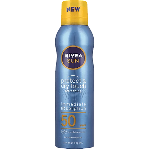 ניוואה SUN ספריי הגנה 50 SPF לתחושת קרירות 200 מ"ל - מבית NIVEA ניוואה SUN ספריי הגנה 50 SPF לתחושת קרירות 200 מ"ל - מבית NIVEA