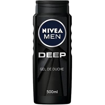 ניוואה ג'ל רחצה לגבר DEEP לגוף פנים ושיער 500 מ''ל - מבית NIVEA