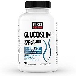 Glucoslim תומך בירידה במשקל ובסוכר בדם - 90 כמוסות צמחיות - מבית Force Factor