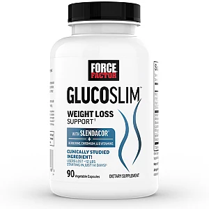 Glucoslim תומך בירידה במשקל ובסוכר בדם - 90 כמוסות צמחיות - מבית Force Factor