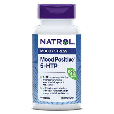 5-הידרוקסי-טריפטופן 5-HTP לשמירה על מצב רוח טוב 50 טבליות - מבית Natrol