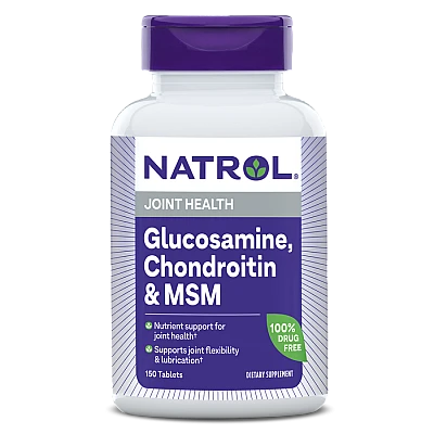 MSM ‏‏גלוקוזאמין כונדרויטין 150 טבליות - מבית Natrol