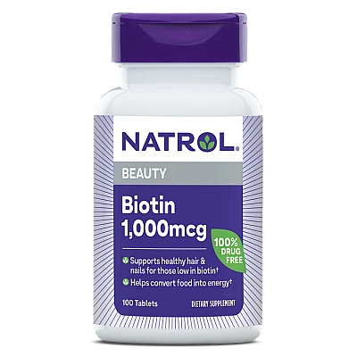 ביוטין 1000 מק"ג - 100 טבליות מבית NATROL