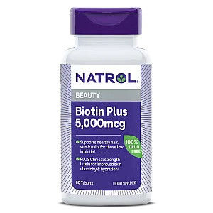 ביוטין פלוס 5,000 מק"ג עם לוטאין - 60 טבליות מבית NATROL