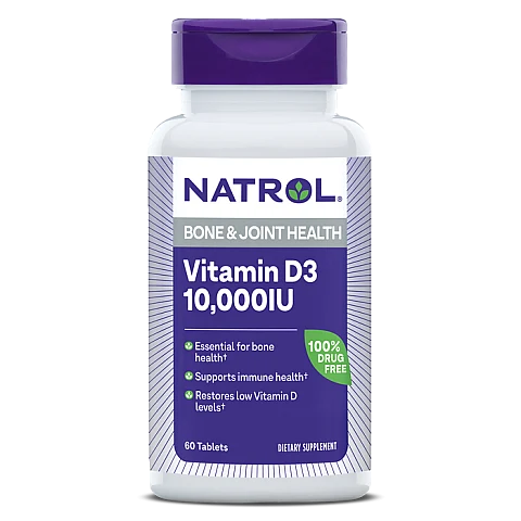 ויטמין IU 10000 D3 יחב"ל - 100 טבליות - מבית NATROL ויטמין IU 10000 D3 יחב"ל - 100 טבליות - מבית NATROL