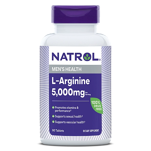 ל-ארגינין 5000 מ"ג - 90 טבליות (1,000 מ"ג לטבליה) - מבית NATROL