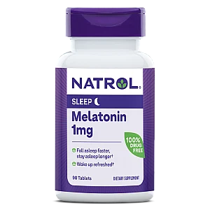 מלטונין 1 מ"ג 90 טבליות צמחוני - מבית Natrol
