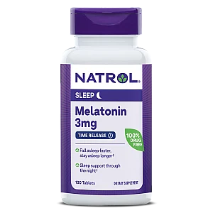 מלטונין 3 מ"ג 100 טבליות צמחוני - מבית Natrol