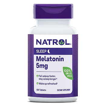 מלטונין 5 מ"ג 60 טבליות - מבית Natrol