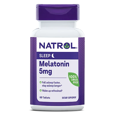 מלטונין 5 מ"ג 60 טבליות - מבית Natrol