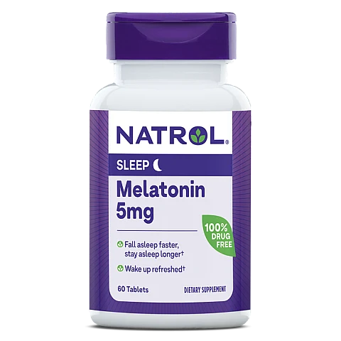 מלטונין 5 מ"ג 60 טבליות - מבית Natrol מלטונין 5 מ"ג 60 טבליות - מבית Natrol