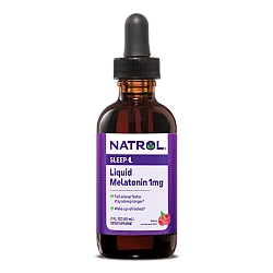 מלטונין נוזלי 1 מ"ג טעם פירות יער 60 מ"ל - מבית Natrol