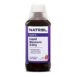 מלטונין נוזלי 2.5 מ"ג לתמיכה בשינה טעם פירות יער 237 מ"ל - מבית Natrol