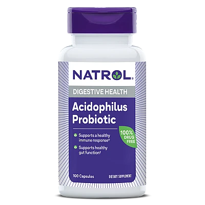 פרוביוטיקה אצידופילוס 1 מיליארד 100 כמוסות - מבית Natrol