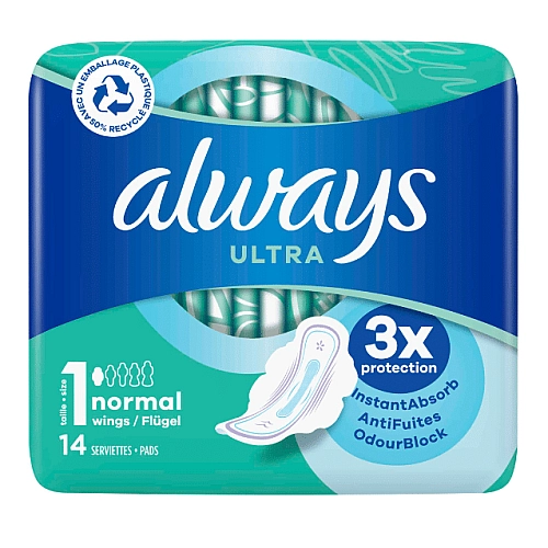 אולווייז אולטרה נורמל פלוס עם כנפיים 14 יחידות